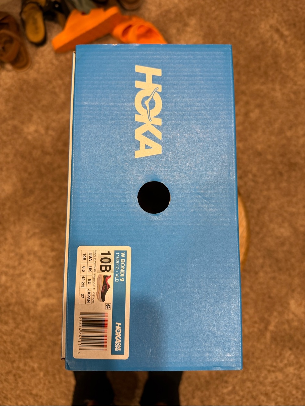 HOKA BONDI 9 VARSITY NAVY/NAUTICAL DUSK SIZE 10B! - Picture 3 of 16